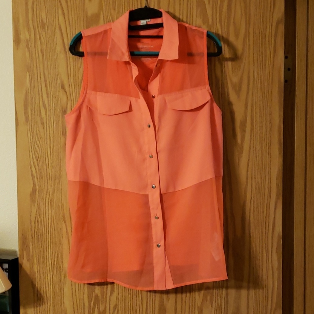 Sheer Tank Top with matching cami